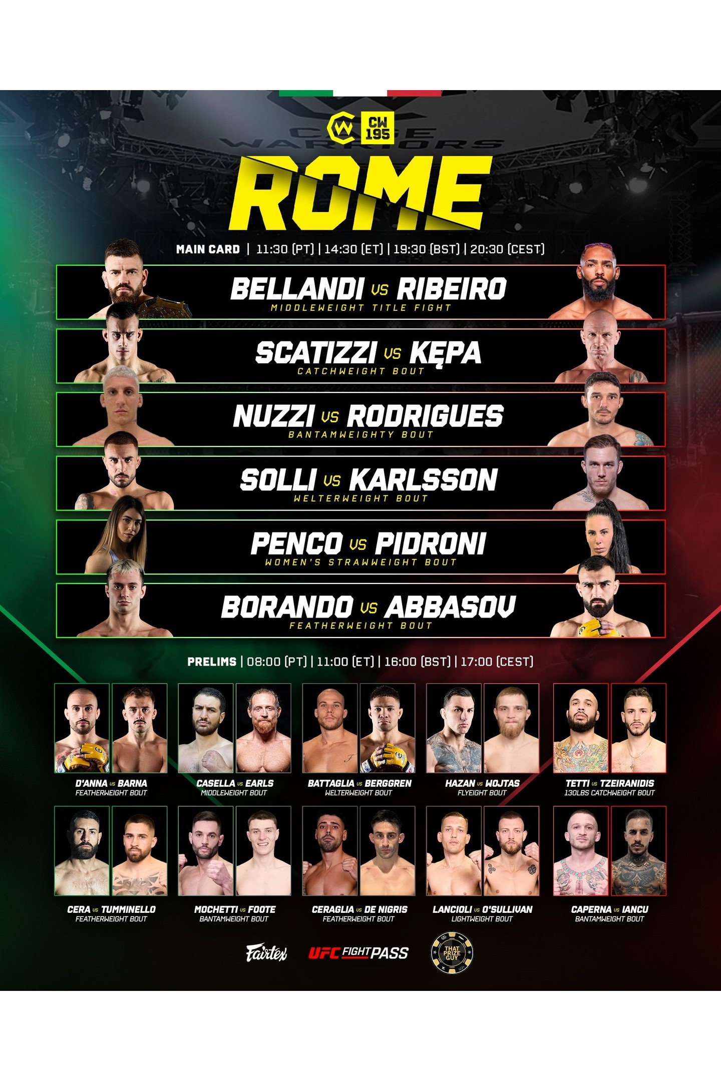 Cage Warriors 195: Scatizzi vs. Kepa