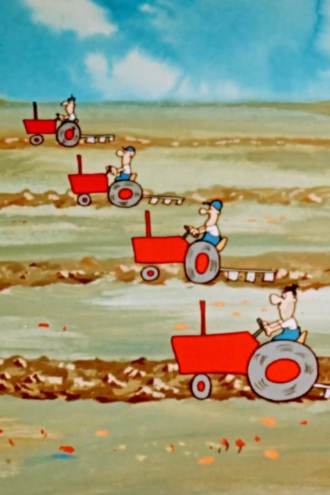 Guță tractorist