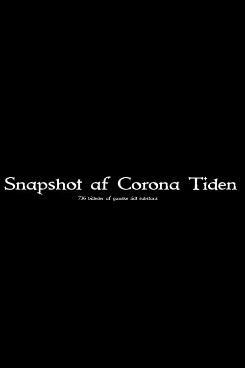 Snapshot of the Covid Era - 736 frames of very little substance