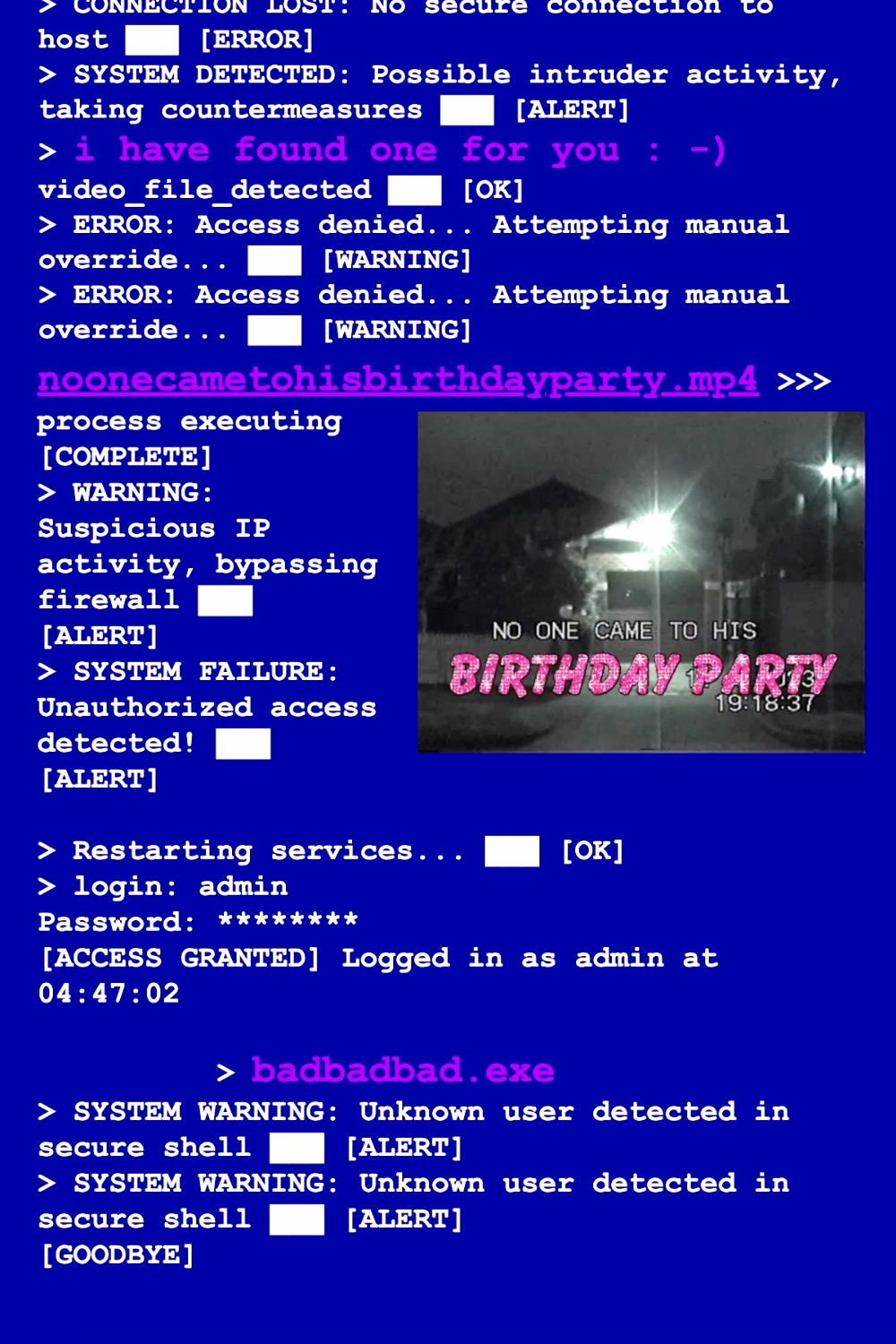 No One Came To His Birthday Party