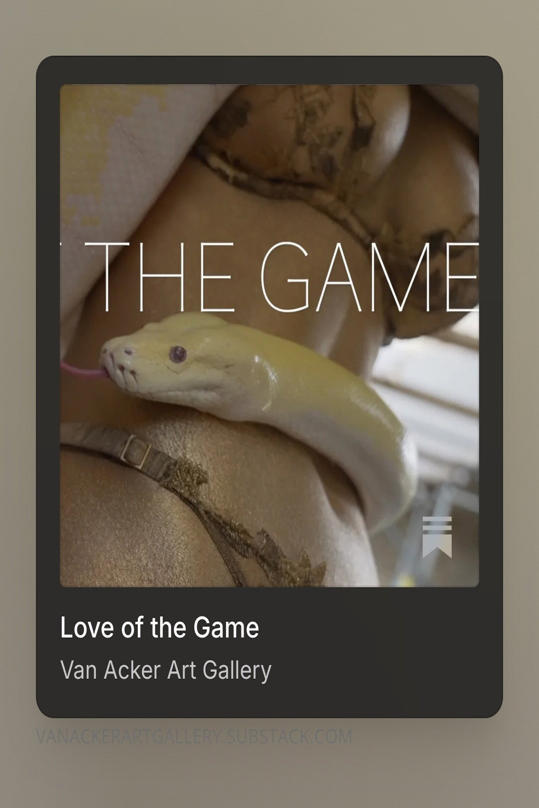 Love of the Game