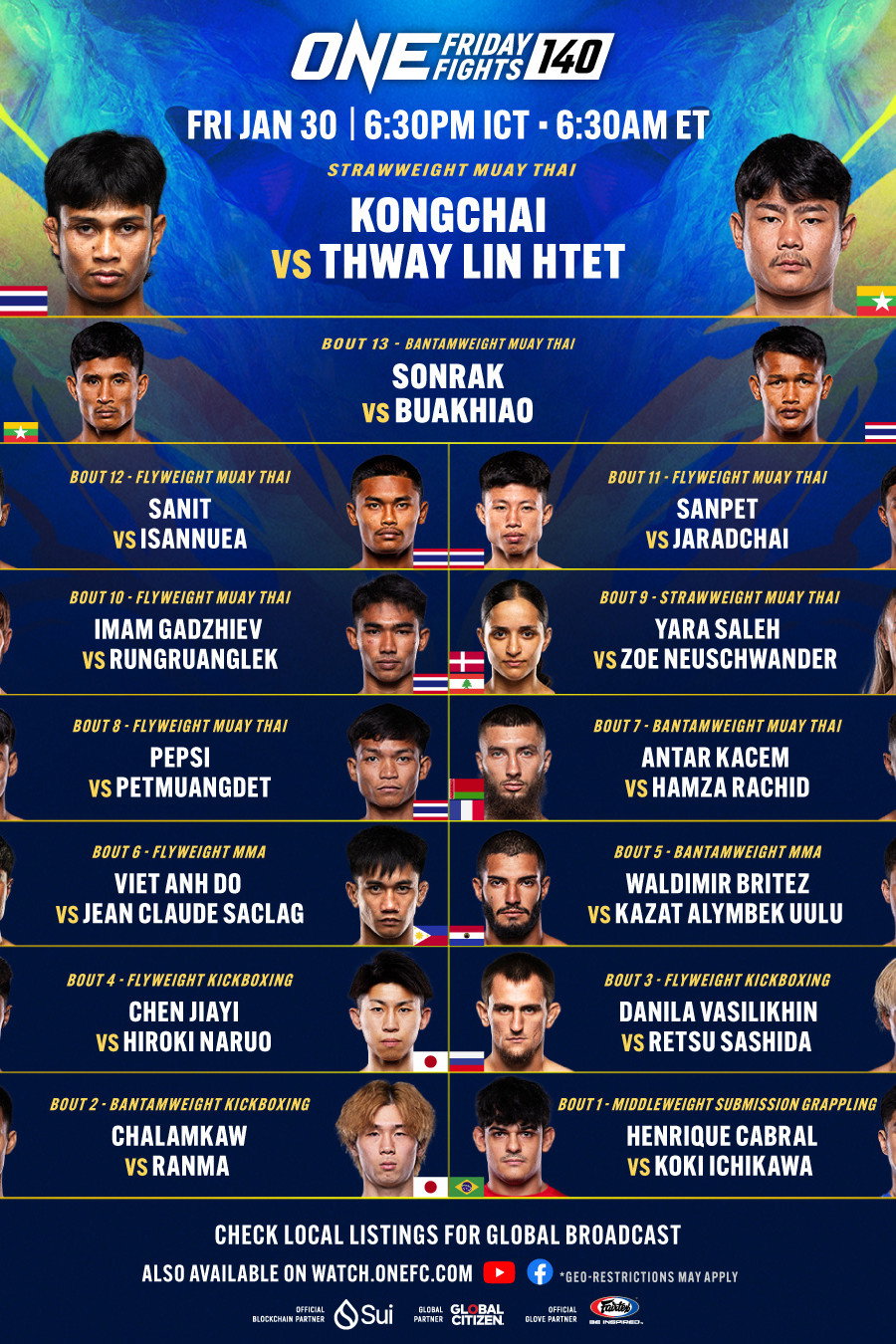 ONE Friday Fights 140: Kongchai vs. Thway Lin Htet