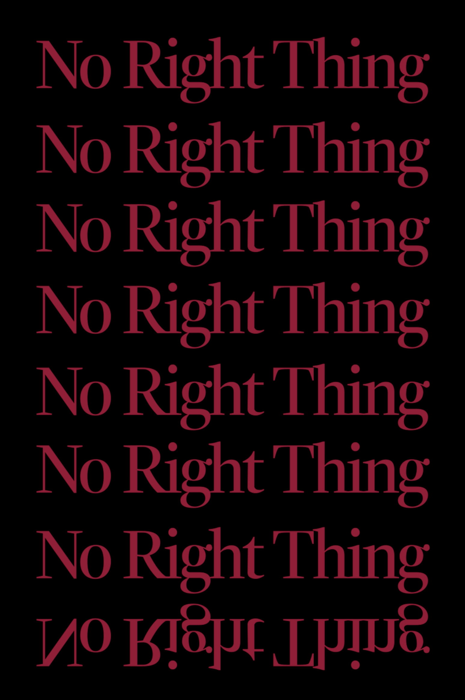 No Right Thing