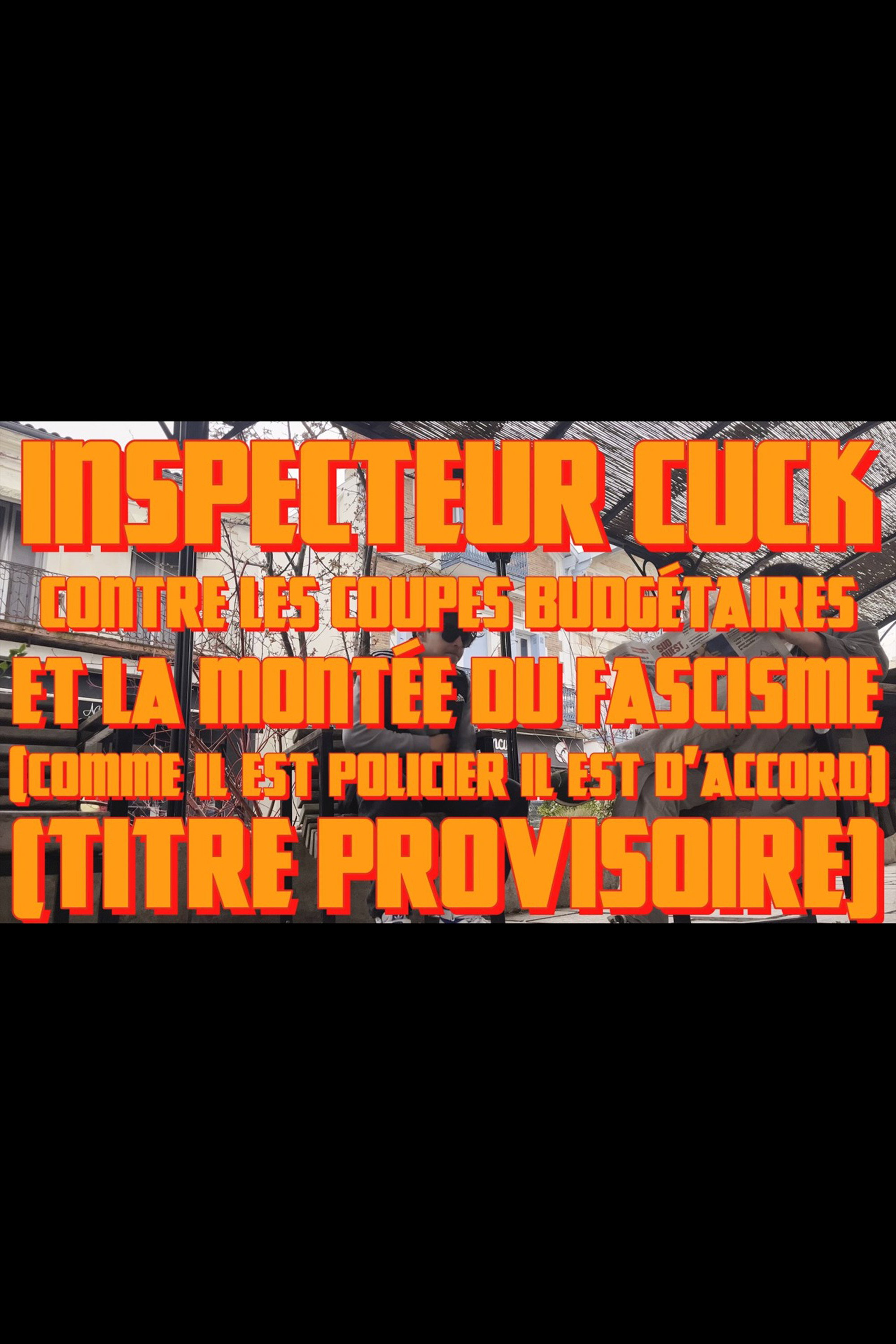 Inspecteur Cuck contre les coupes budgétaires et la montée du fascisme (comme il est policier il est d'accord) (titre provisoire)