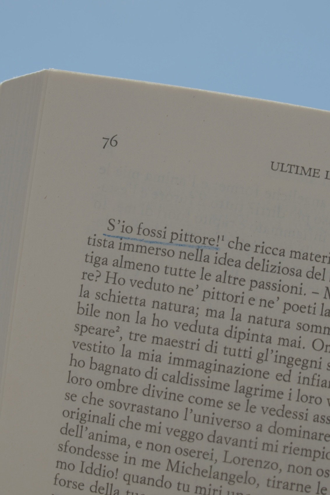 S'io fossi pittore!