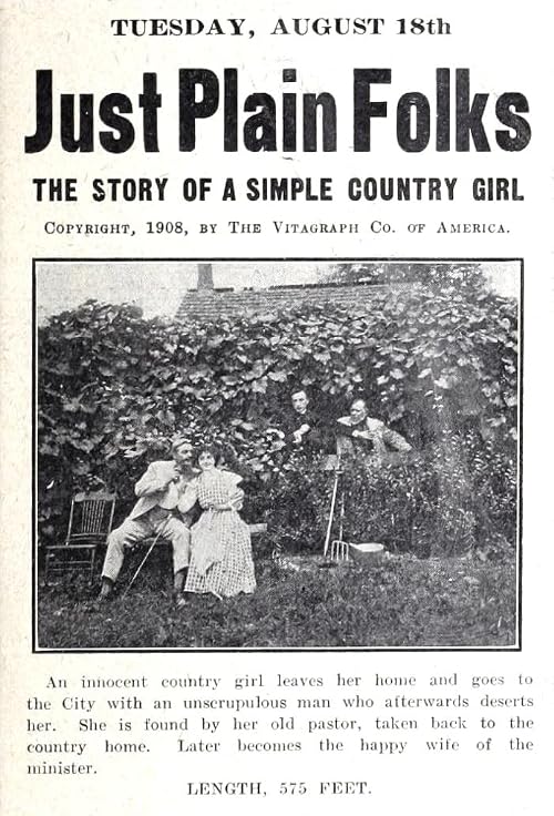 Just Plain Folks, the Story of a Simple Country Girl