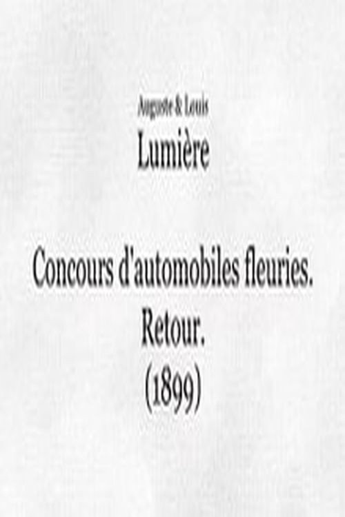 Fête de Paris 1899: Concours d'automobiles fleuries