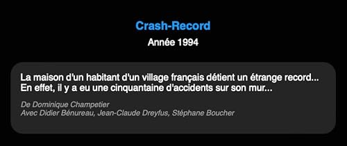 Crash record