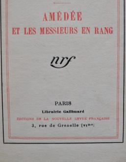 Amédée et les messieurs en rang