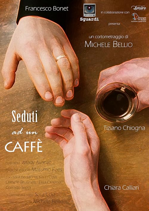 Seated at the cafe