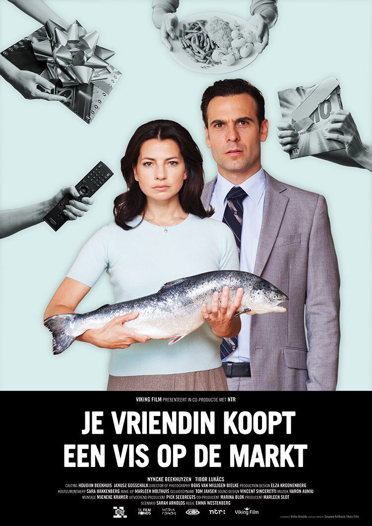Je vriendin koopt een vis op de markt