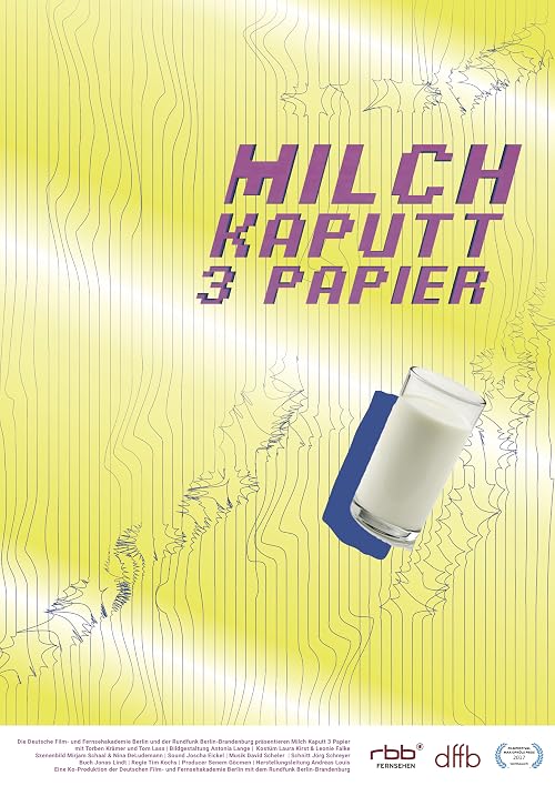 Milch kaputt, drei Papier