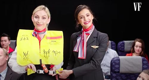 Nina Dobrev Creates an In-Flight Safety Video