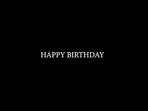 Happy Birthday