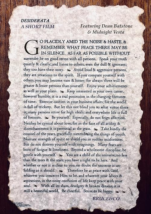 Desiderata