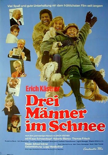 Drei Männer im Schnee