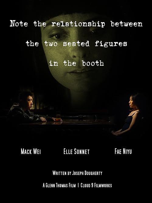 Note the relationship between the two seated figures in the booth