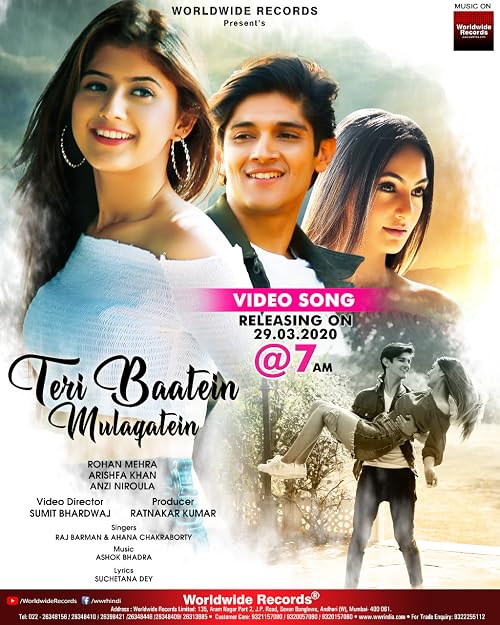 Teri baatein Mulaqtein: Raj Barman ft. Arishfa Khan & Rohan mehra