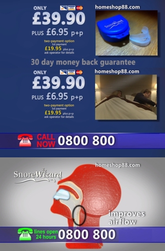 Homeshop88: Snore Wizard Television Commercial