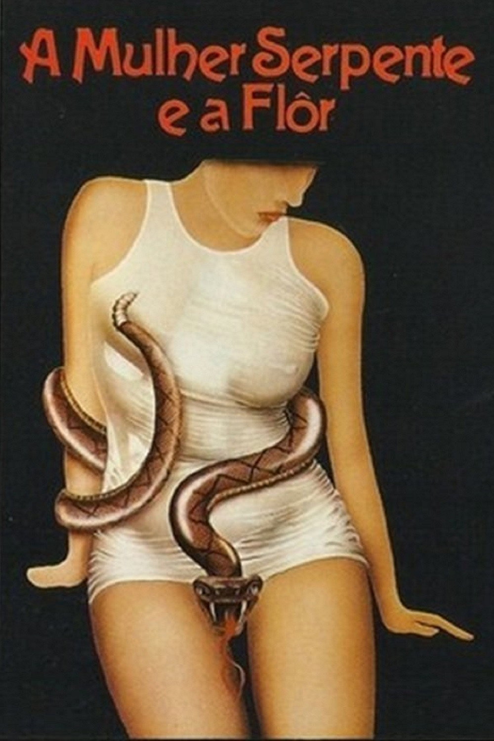 Женщина, змей и цветок