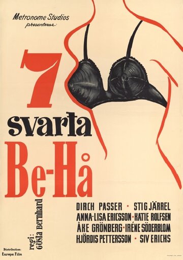 7 schwarze Büstenhalter
