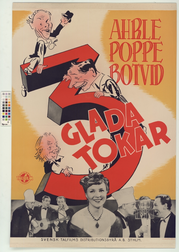 Tre glada tokar