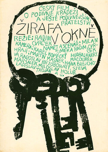 Zirafa v okne