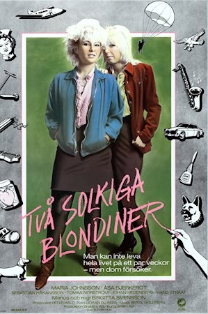 Tva solkiga blondiner