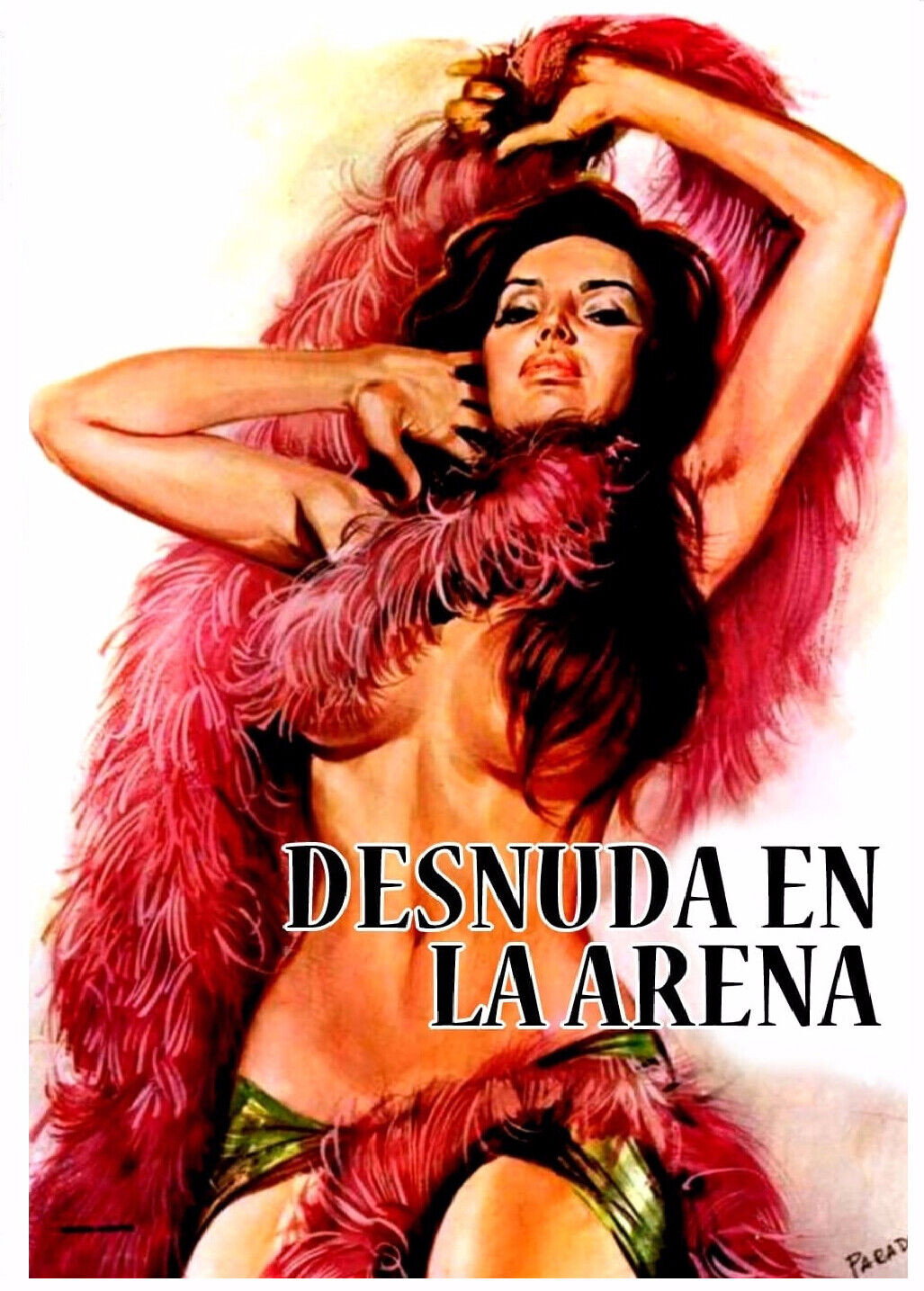 Desnuda en la arena
