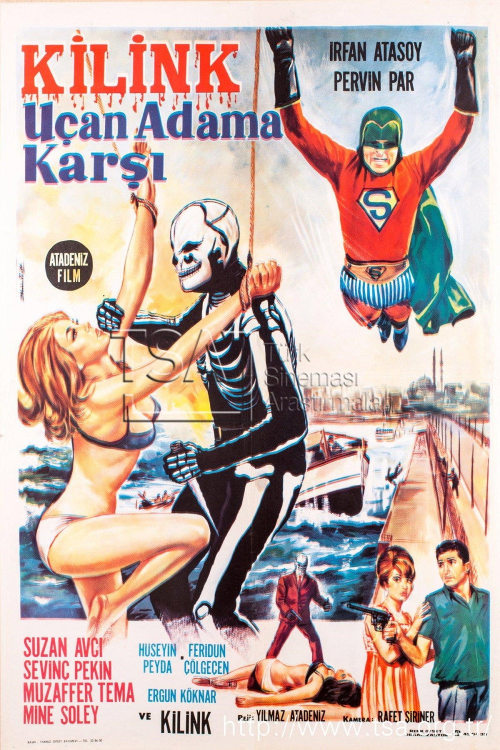 Kilink uçan adama karsi