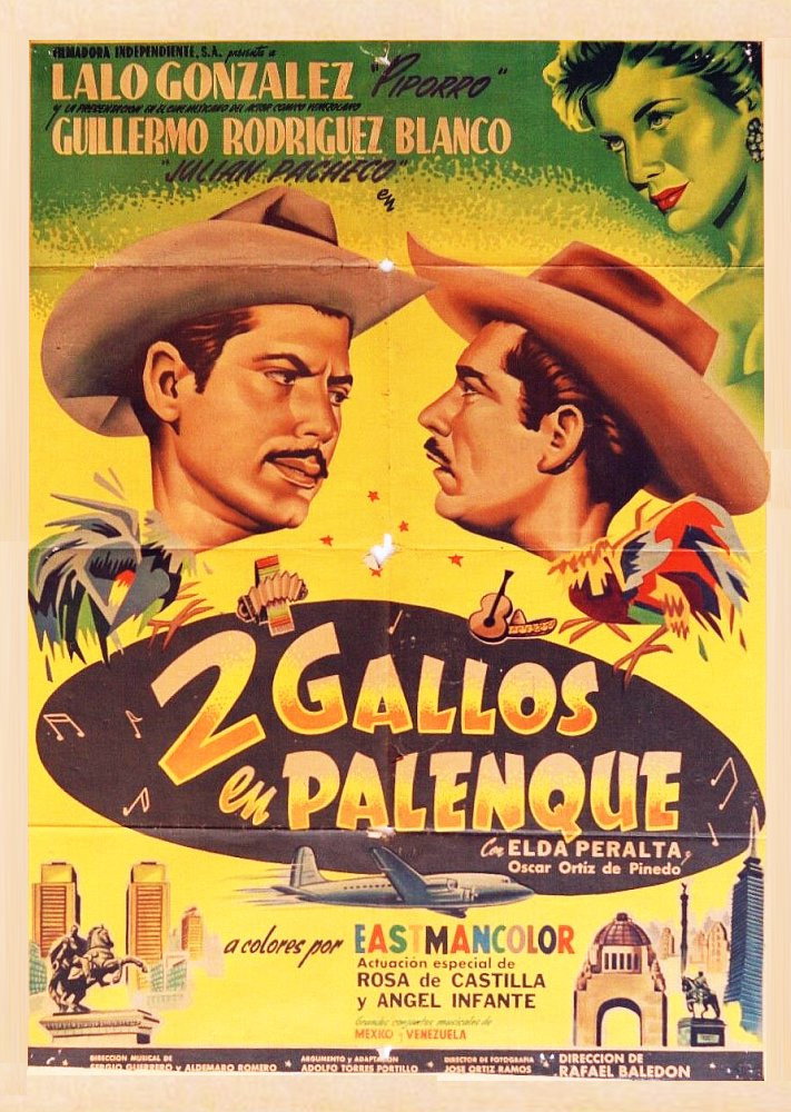 Dos gallos en palenque