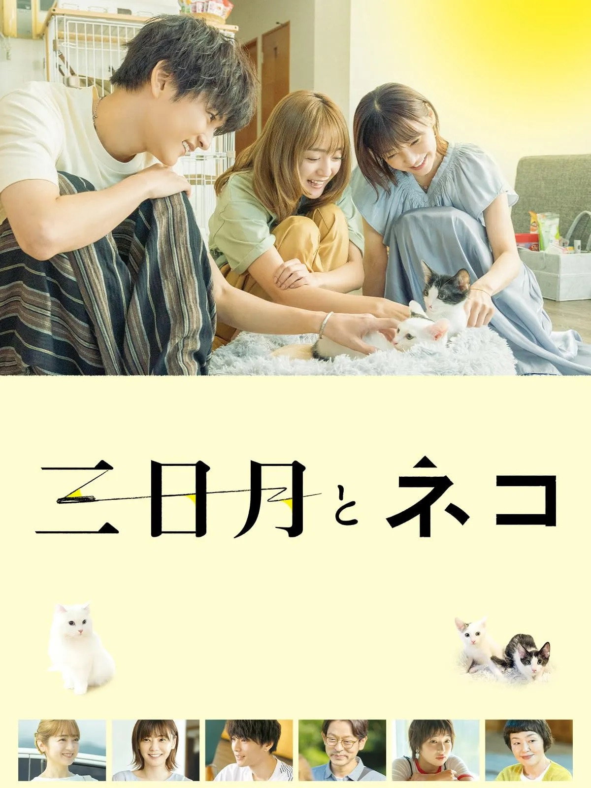 三日月とネコ
