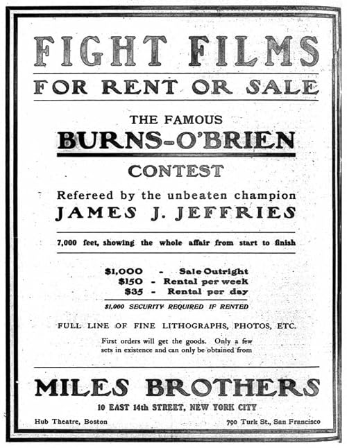 The O'Brien-Burns Contest, Los Angeles, Cal., Nov. 26th, 1906